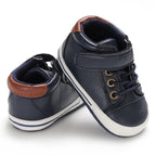 Newborn PU Leather Shoes Winter Fashion Baby Soft Sole Canvas Sneakers 0-12 Months Baby Boy And Girl Stevvex
