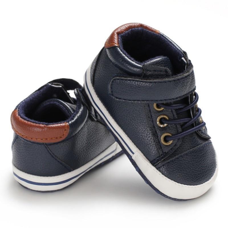 Newborn PU Leather Shoes Winter Fashion Baby Soft Sole Canvas Sneakers 0-12 Months Baby Boy And Girl Stevvex