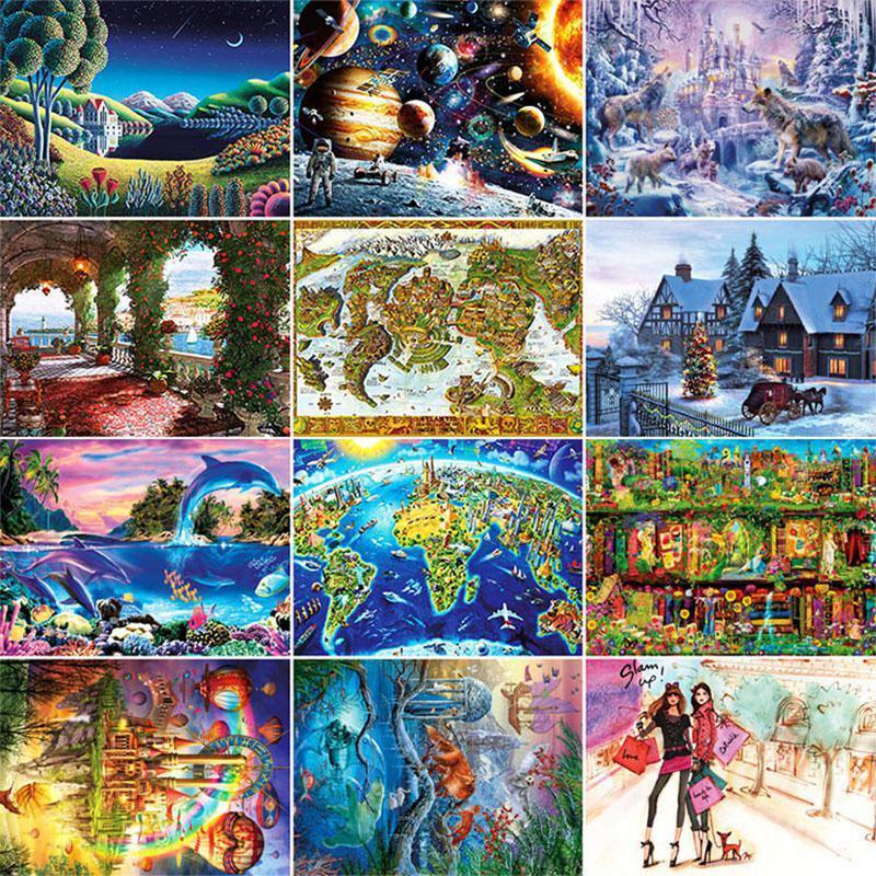 1000 Pieces Puzzles Educational Toys Scenery Space Stars Educational Puzzle Toy For Kids/Adults Birthday Gift - SJB-DIAMOND ELITES