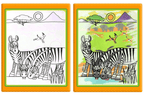 Modern Coloring Magic Water Drawing Book With Pen For Kids and Baby Educational Toy Animals Painting Writing Doodle Cloth Book Kids Drawing Board - SJB-DIAMOND ELITES