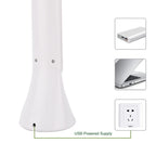 STEVVEX LED Touch Table Lamp Foldable USB Powered Dimming Desk Lamp LED With Eye Protection Reading Light Student Working Desk Light Lamp (White) - SJB-DIAMOND ELITES