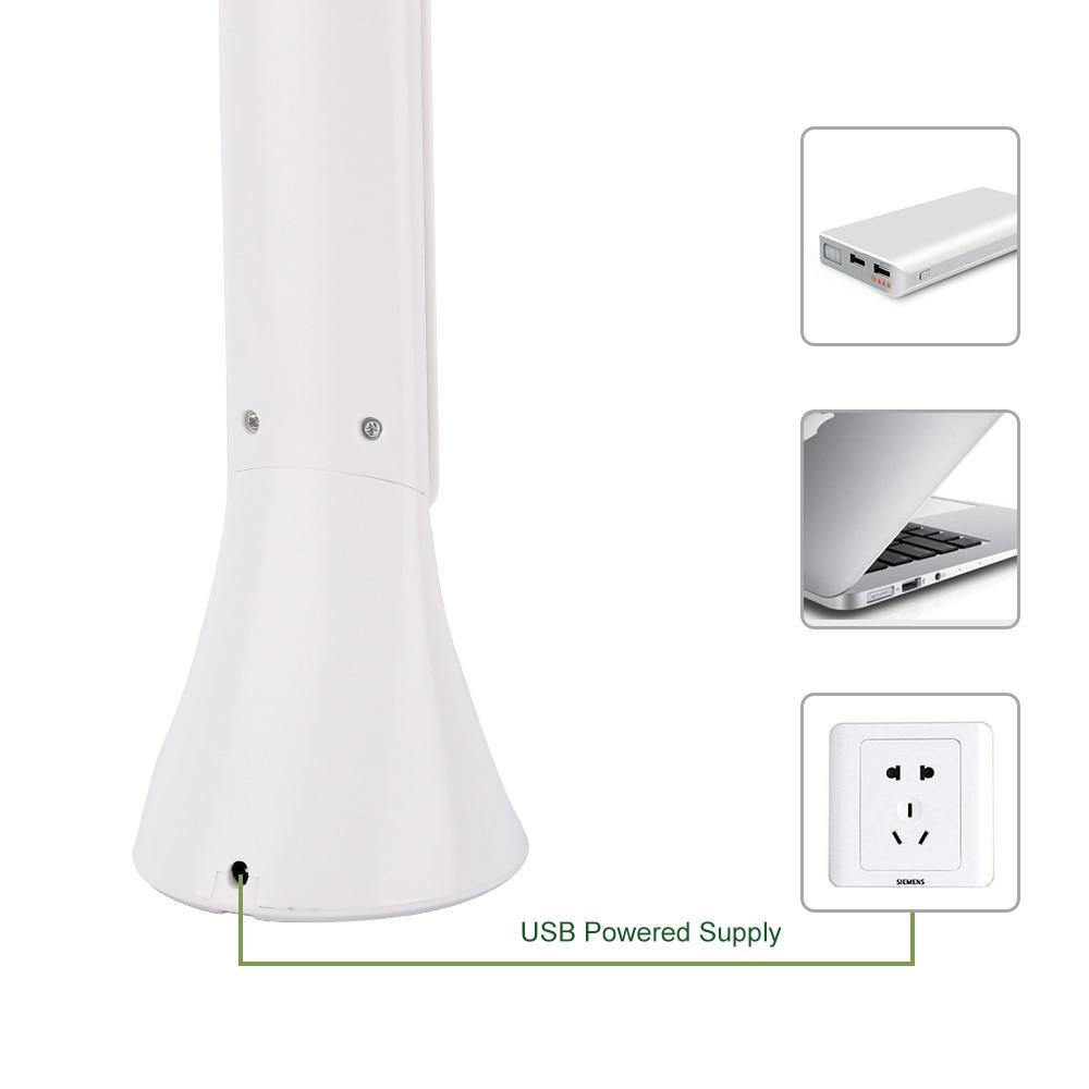 STEVVEX LED Touch Table Lamp Foldable USB Powered Dimming Desk Lamp LED With Eye Protection Reading Light Student Working Desk Light Lamp (White) - SJB-DIAMOND ELITES