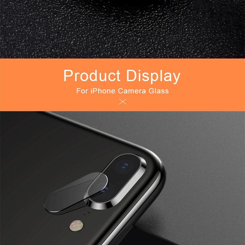 2pcs Camera Lens Protector Film For iPhone XS Max XR X glass on iPhone X 7 8 6 6S Plus 5 se Camera Lens  Protector Ultra HD Back Camera Lens Tempered Glass Camera Cover Film for iPhone Stevvex