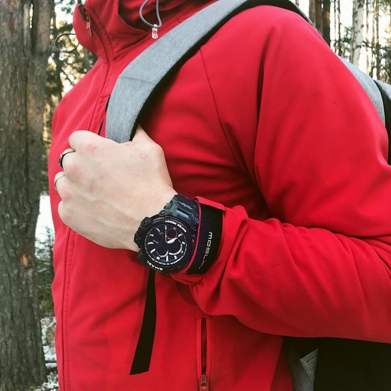 Army Green Modern Sport  Waterproof 50M Men Watches With LED Digital Display In Military Armi Relogio Masculino Style - SJB-DIAMOND ELITES