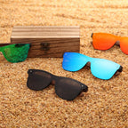 Polarized Black Walnut Wood Sunglasses Men Square Women Sun Glasses UV400 Oculos Gafas Oculos de sol masculino - SJB-DIAMOND ELITES