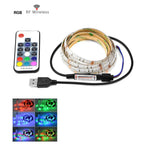 STEVVEX USB Power LED Light lamp With RGB Flexible Tape TV Back Lighting RGB Book light Bulb TV Background Decor Lighting Ribbon desk decor tape Strings 1M 2M 3M 4M 5M - SJB-DIAMOND ELITES