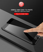 5D Curved 9H Tempered Glass For iPhone X XR XS 11 12 13 14 Pro Max 6 6S 7 8 Plus SE Mini Full Cover Screen Protector Film 9H Hardness Bubble Free Easy Installation Screen Protective Film