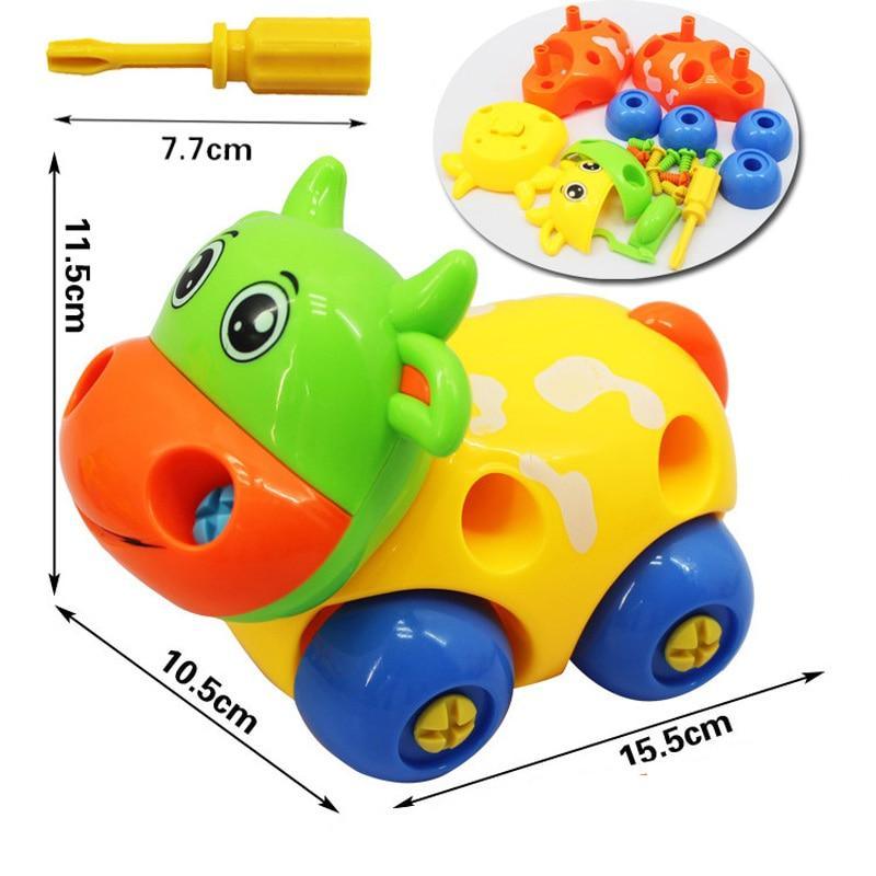 Early Learning Education Screw Nut Group Installed Plastic 3d Puzzle Disassembly Motorcycle Kids Toys for Children Jigsaw - SJB-DIAMOND ELITES