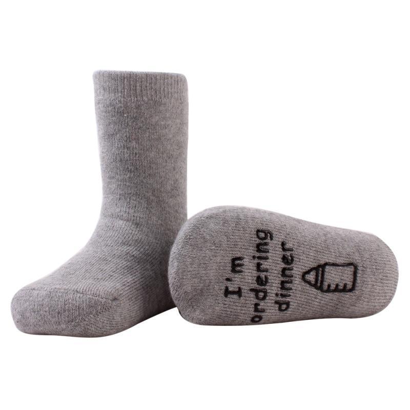 Cute Stylish Infant Baby Socks Combed Cotton Toddler Anti Slip Socks For Baby Boys And Girls Stevvex
