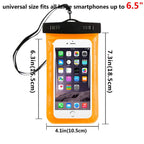 Universal Waterproof Pouch Case Cell Phones Portable Bag Swimming Bags Dry Case Cover For iPhone Under 6.5 inch Large Phone Dry Bag Waterproof Case for iPhone Stevvex