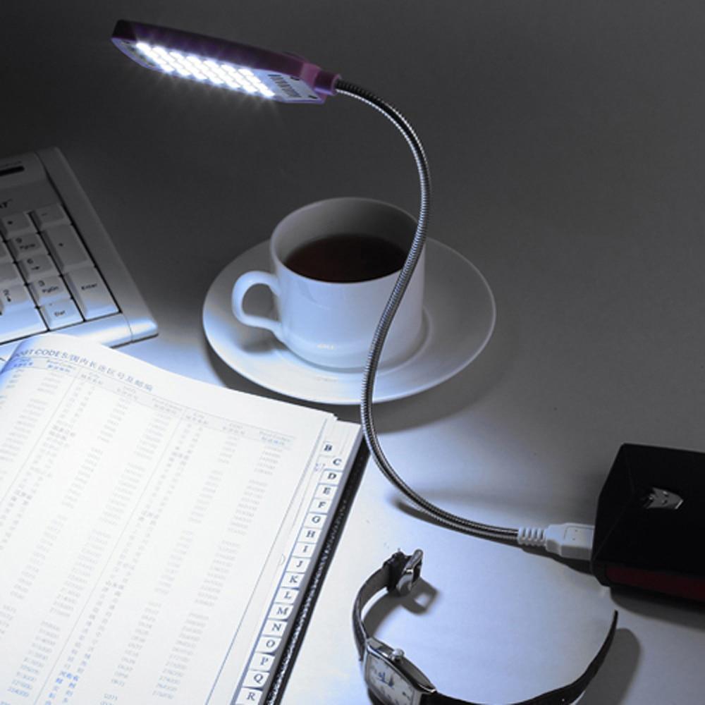 STEVVEX LED Reading Flexibile Lamp LED USB Book light Ultra Bright Flexible 4 Colors for Laptop Notebook and  PC Computer - SJB-DIAMOND ELITES