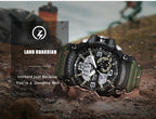 NEW Sport Analog-Digital Watch For Men and Woman  Waterresistant 50M Professional Waterproof Quartz Large Dial Military Wristwatches  With Night Mode - SJB-DIAMOND ELITES