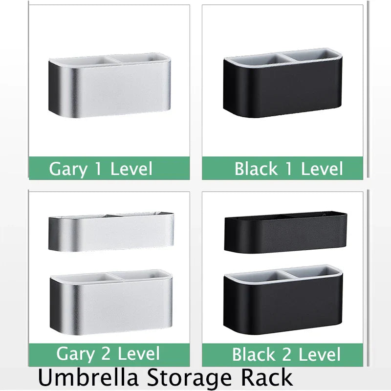 Portable Wall Mounted Umbrella Storage Rack Creative Wall Umbrella Clip Holder Racks Home Storage Hanger Organizer Lootquake LLC