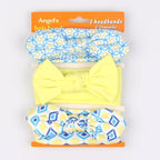 Modern  Handamde Luxury Set Baby Girl Headband Bow For Newborn Babies Hair Band Elastic Accessories Cotton Headwear For Girls