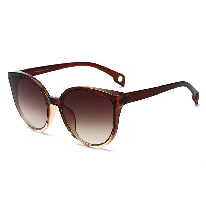 Luxury Modern Elegant Lady  Sunglasses WIth  Cat Eye Women Eyewear  Plastic Frame Clear Lens With  UV400 Protection - SJB-DIAMOND ELITES