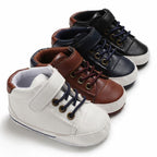 Newborn PU Leather Shoes Winter Fashion Baby Soft Sole Canvas Sneakers 0-12 Months Baby Boy And Girl Stevvex