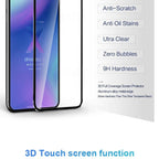 10D Curved Edge Aluminum Alloy Tempered Glass for iPhone X XS MAX 11 12 Pro Max mini 6 6S 7 8 Plus Full Cover Screen Protector  Titanium Alloy Metal Edge Full Coverage Front Tempered Glass Screen Protector for iPhone Stevvex