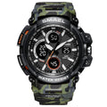 Army Green Modern Sport  Waterproof 50M Men Watches With LED Digital Display In Military Armi Relogio Masculino Style - SJB-DIAMOND ELITES