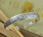 Big Elegant Luxury Amazing Classic Fashion Flower Metal Tibetan Indian Silver Vintage Retro Fashion Cuff Bracelet Bangle For Woman With Details of Animals - SJB-DIAMOND ELITES