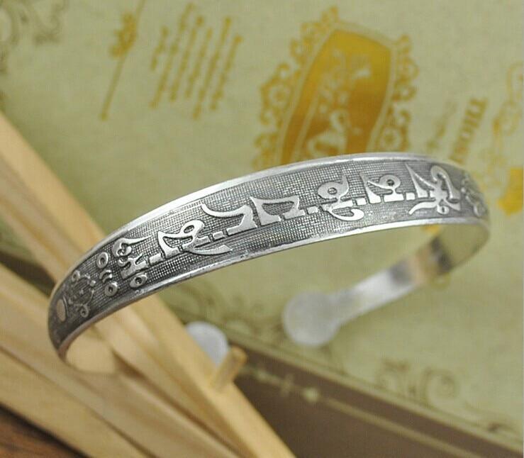 Big Elegant Luxury Amazing Classic Fashion Flower Metal Tibetan Indian Silver Vintage Retro Fashion Cuff Bracelet Bangle For Woman With Details of Animals - SJB-DIAMOND ELITES