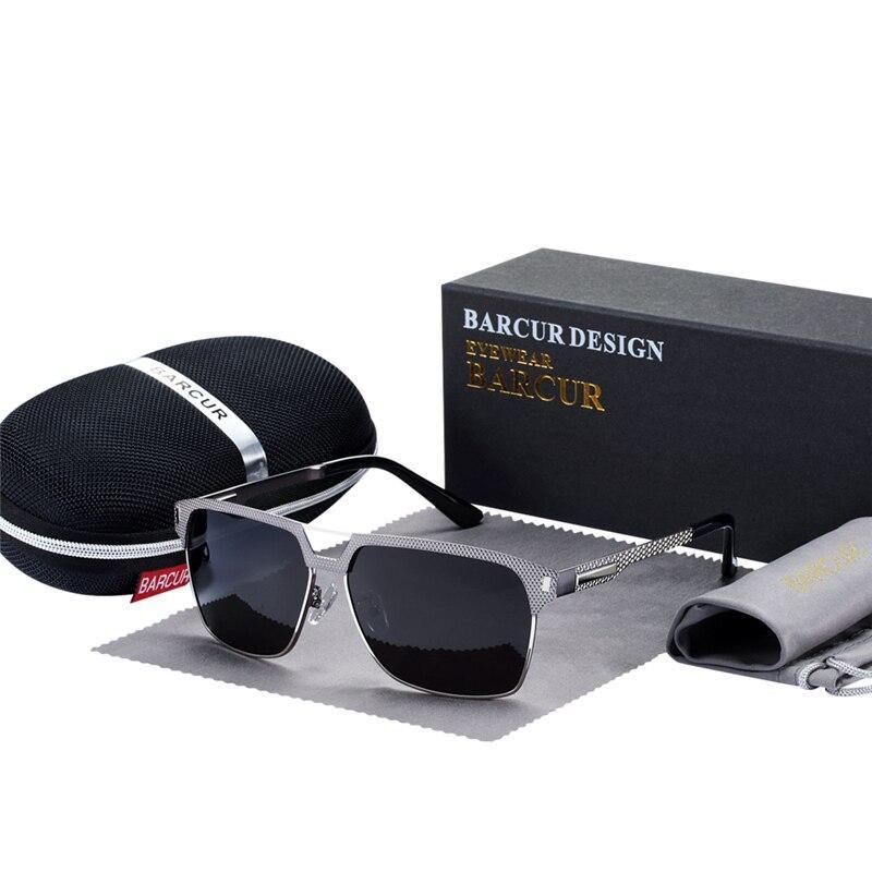 Luxury  High Quality Polarized Sunglasses Metal Frame Sunglasses For Men In Business Retro Modern Style With UV400 Protection - SJB-DIAMOND ELITES