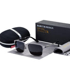 Luxury  High Quality Polarized Sunglasses Metal Frame Sunglasses For Men In Business Retro Modern Style With UV400 Protection - SJB-DIAMOND ELITES