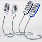 STEVVEX LED Reading Flexibile Lamp LED USB Book light Ultra Bright Flexible 4 Colors for Laptop Notebook and  PC Computer - SJB-DIAMOND ELITES