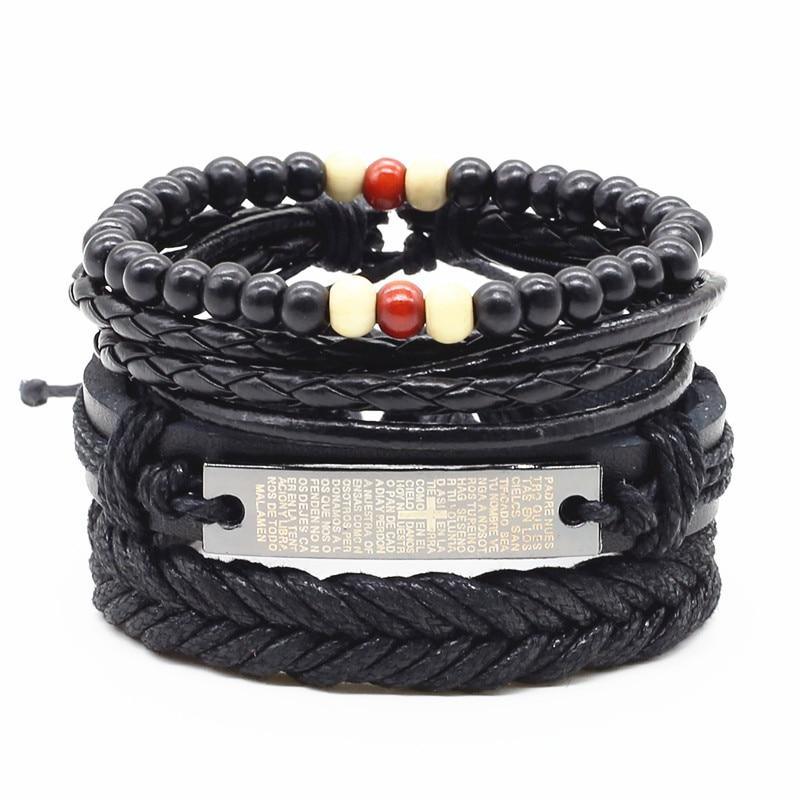 Handmade Modern Fashion New Luxury Wood Bead Charm Amazing Premium Leather Elegant Bracelet For Women - SJB-DIAMOND ELITES