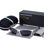 Luxury Elegant Retro Moder Oversized Square Polarized Famous Sunglasses With UV400 Protection For Man and Boys - SJB-DIAMOND ELITES