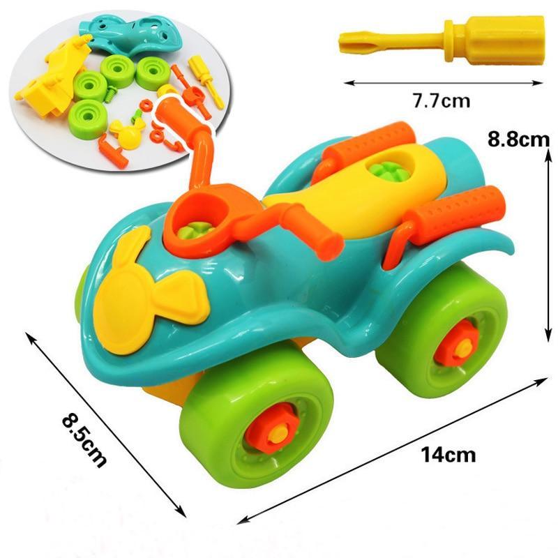 Early Learning Education Screw Nut Group Installed Plastic 3d Puzzle Disassembly Motorcycle Kids Toys for Children Jigsaw - SJB-DIAMOND ELITES
