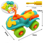 Early Learning Education Screw Nut Group Installed Plastic 3d Puzzle Disassembly Motorcycle Kids Toys for Children Jigsaw - SJB-DIAMOND ELITES