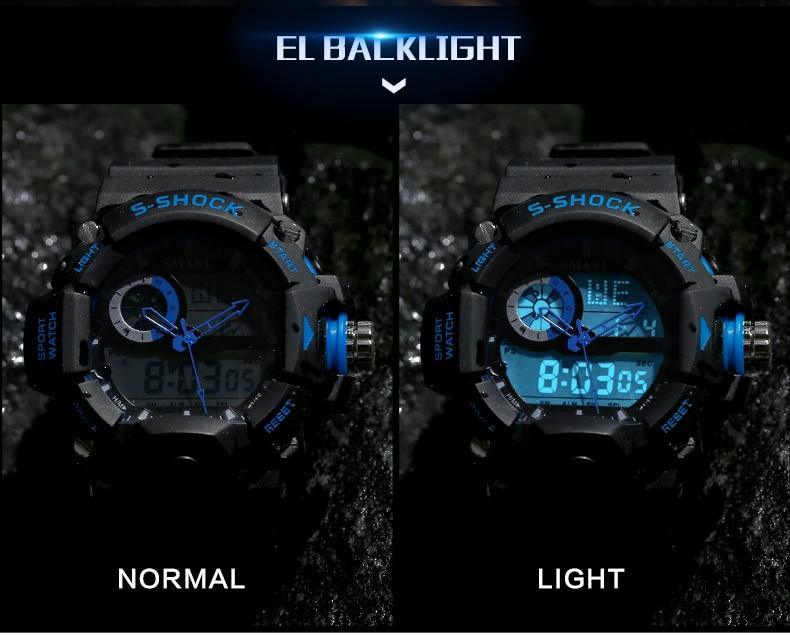 Sport Famous Watch for Men Military Army Watch With Led Digital Display Analog Shock and Alarm clock and Night Mode - SJB-DIAMOND ELITES