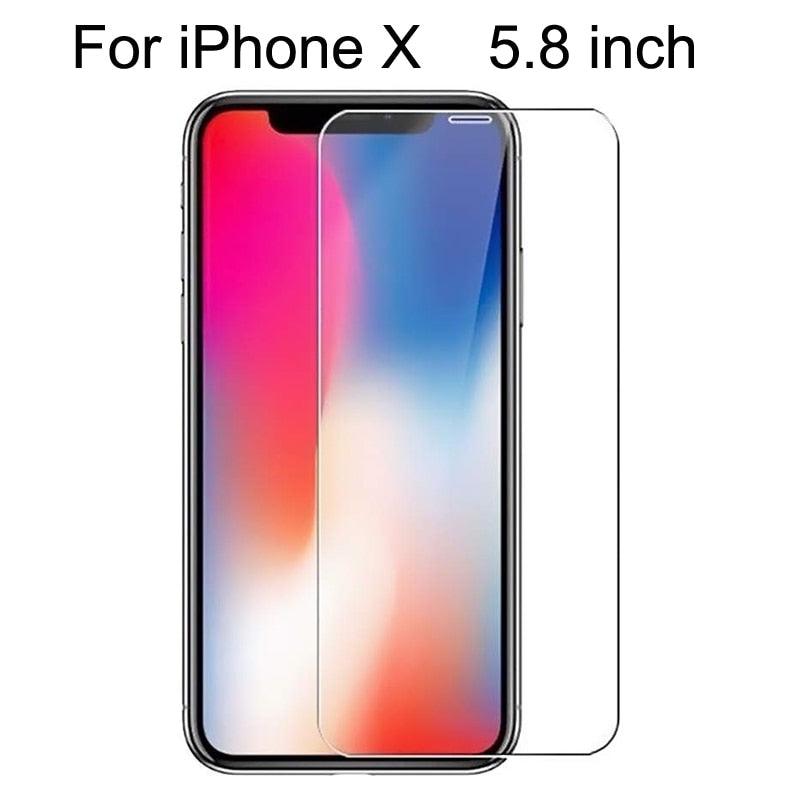 10 Pieces Tempered Glass For iPhone 11 Pro Max 6 6s 7 8 Plus 5 5s SE 2020 Screen Protector Film For iPhone 12 Pro X XS Max XR 4s Shatterproof Tempered Glass for iPhone Stevvex