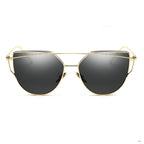 Luxury Vintage Modern Cat Eye Metal High Quality Frame  With Miror Sunglasses For  Women and Lady sunglasses With UV400 Protection - SJB-DIAMOND ELITES