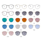 Luxury Leon Classic Small Round Unisex Sunglasses For Women and Men Mirror Sun Glasses Vintage Style With UV400 Protection - SJB-DIAMOND ELITES