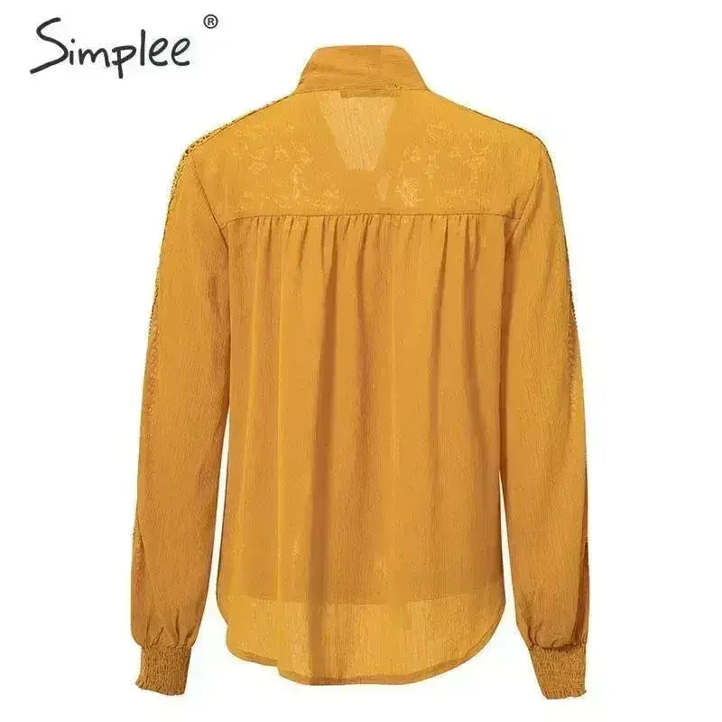 Embroidery Long Sleeve Summer Spring Hollow Out | Femstylo - SJB-DIAMOND ELITES