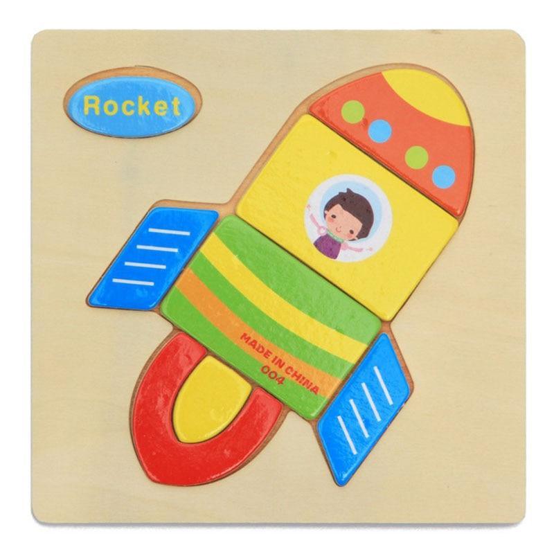Wooden 3D Stevvex Modern Interesting Baby Learning Puzzles for Children Cartoon Animal Fruit Puzzles Intelligence Kids Children Educational Toy - SJB-DIAMOND ELITES