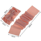 Fashion Trend Big Modern Baby Bow Accessories For Toddler Girls In Solid Bow Hairband Stretch Turban Knot Head Wrap Color  for Kids