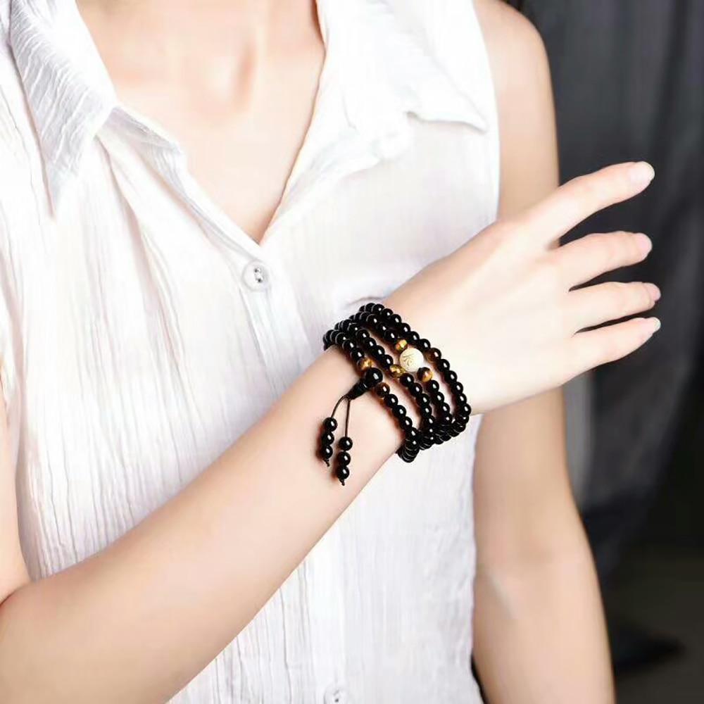 Black Elegant Luxury Modern Fashion Fluroscent Beads Bangles And Bracelets Handmade Amazing For Women Or Men - SJB-DIAMOND ELITES