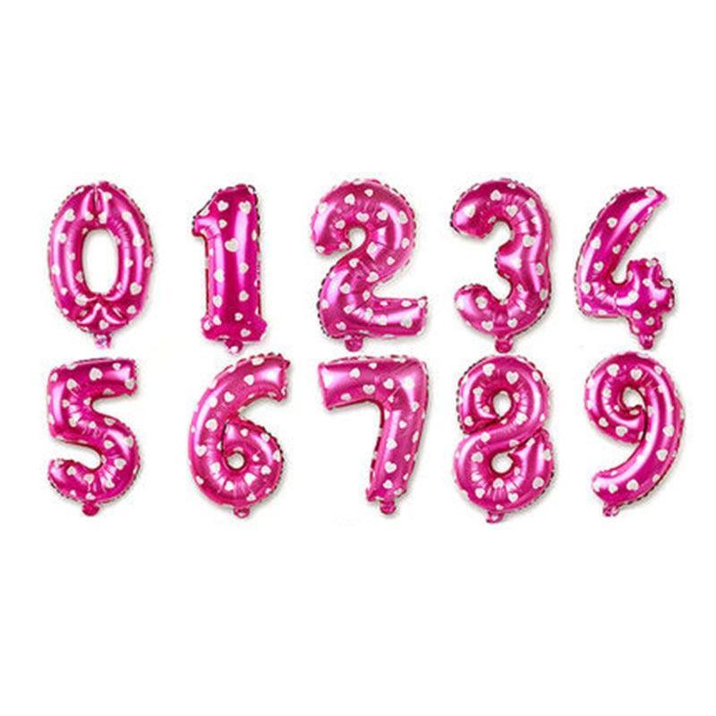 Big 32 Inch Number Foil Balloons Gold Silver Blue Digital Globos For Wedding Birthday Party Decoration In NEW Luxury Style - SJB-DIAMOND ELITES