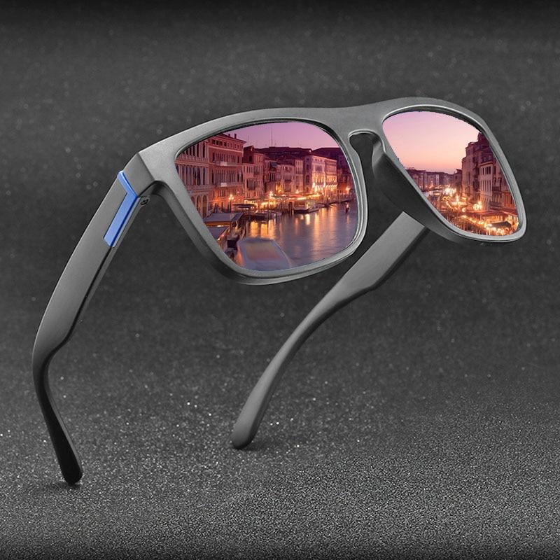 Men Polarized Sunglasses Vintage Anti-UV Driving Driver Black  Eyewear Rectangle Shades Men Oculos masculino - SJB-DIAMOND ELITES