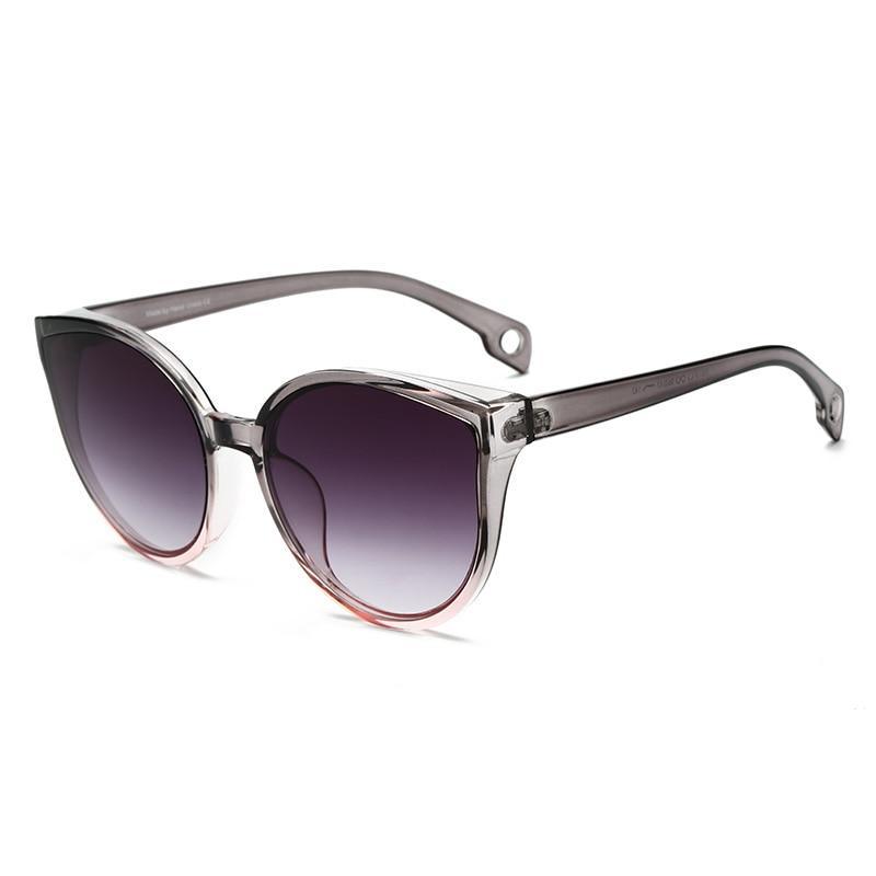 Luxury Modern Elegant Lady  Sunglasses WIth  Cat Eye Women Eyewear  Plastic Frame Clear Lens With  UV400 Protection - SJB-DIAMOND ELITES