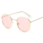 Luxury Leon Classic Small Round Unisex Sunglasses For Women and Men Mirror Sun Glasses Vintage Style With UV400 Protection - SJB-DIAMOND ELITES