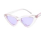 Elegant Cute Retro Cat Eye Sunglasses For  Women With Small Black White Triangle Vintage Ladies Sunglasses and UV400 Protection - SJB-DIAMOND ELITES