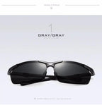 VEITHDIA Brand Designer Men's Sunglasses Aluminum Magnesium Polarized UV400 Sun Glasses Cycling Sports Male Outdoor Eyewear 6592