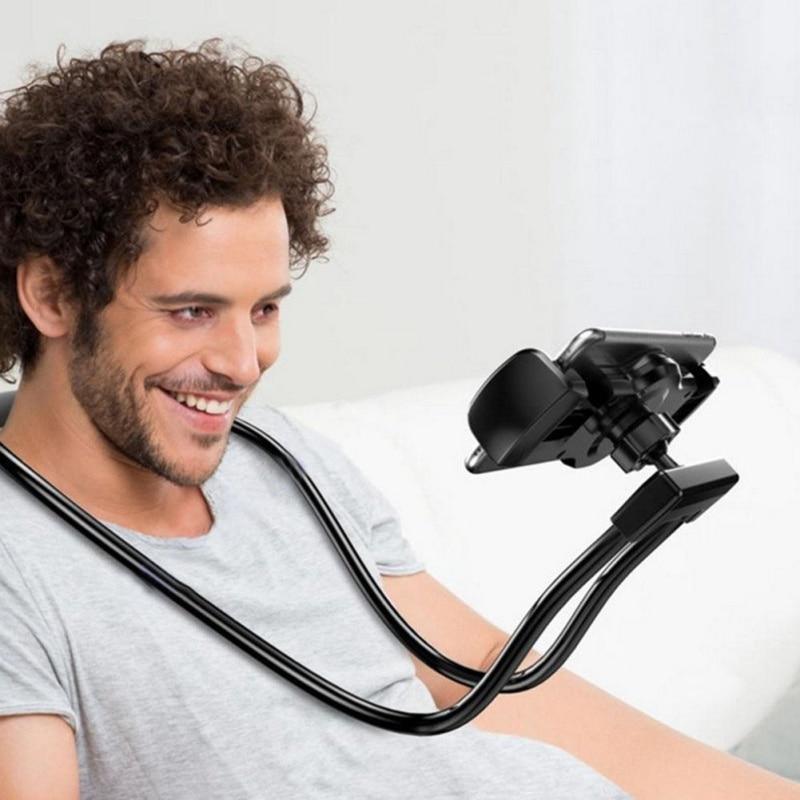 Universal Flexible Mobile Phone Holder Hanging Neck Lazy Necklace Bracket Bed 360 Degree Phones Holder Stand Stevvex