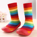 Newborn Baby Boys/Girls Socks With Anti-Slip Soft Rubber Soled Outdoor Foot Socks Animal Carton Floor Booties Socks For Kids