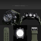 NEW Sport Analog-Digital Watch For Men and Woman  Waterresistant 50M Professional Waterproof Quartz Large Dial Military Wristwatches  With Night Mode - SJB-DIAMOND ELITES