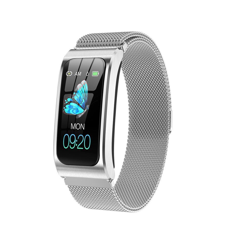 Luxury Elegant Metal And Woman Smart Watch 1.14" IP68 Waterproof With Heart Rate Stopwatch Alarm clock Fitness Tracker Swim Watch for Android IOS Operate sistem - SJB-DIAMOND ELITES