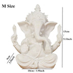 home decoration Nature Sandstone Indian Ganesha Figurine Religious Hindu Elephant God Statues Fengshui Elephant-Headed Buddha Lootquake LLC